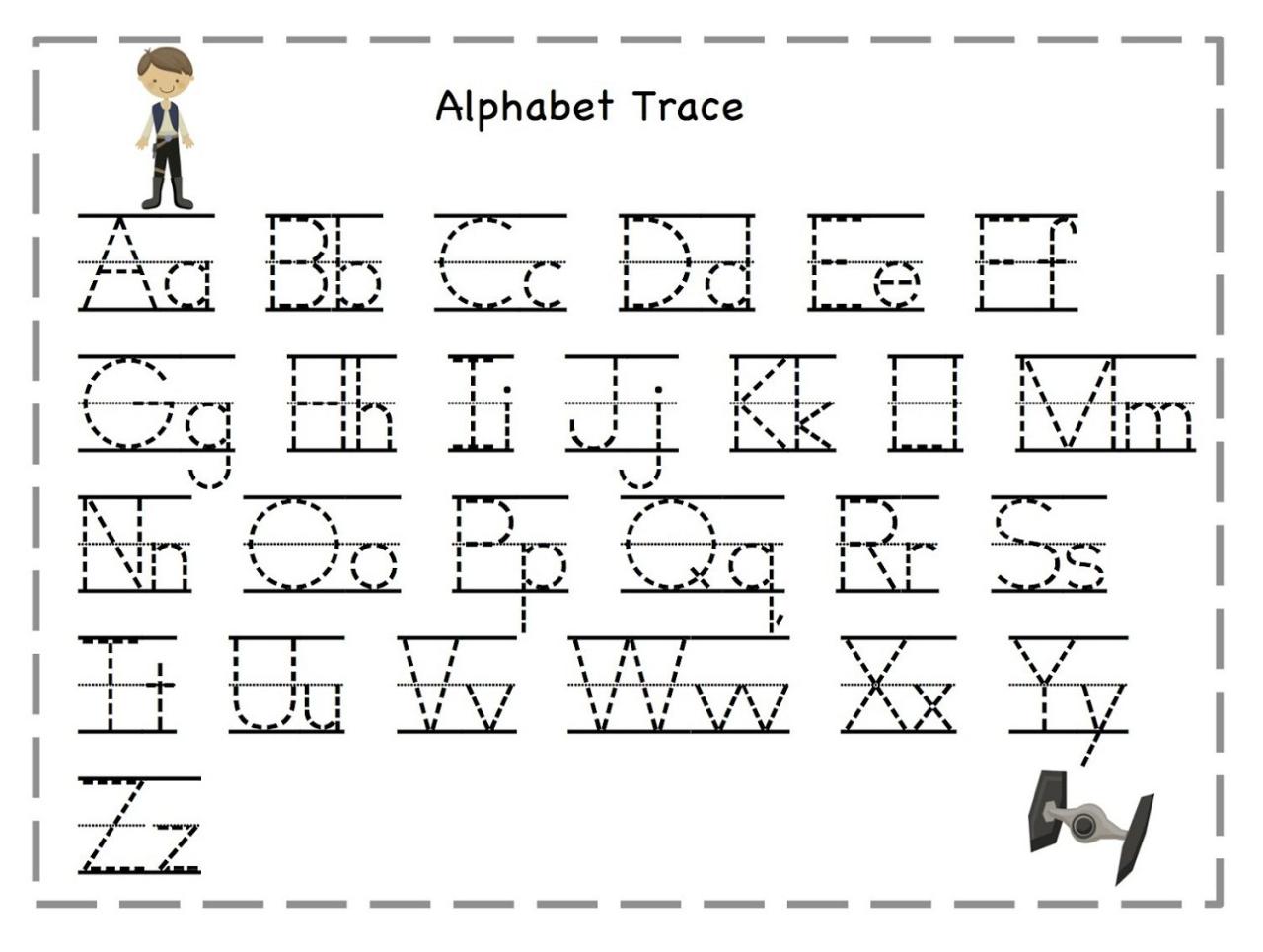 Kindergarten Tracing Letters For Preschool