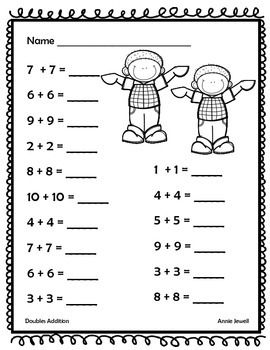 Addition Facts To 20 Worksheet