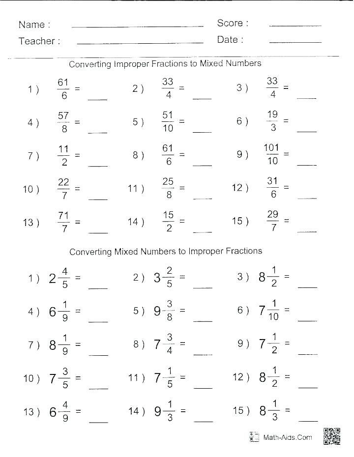 Simplifying Fractions Worksheet 7th Grade