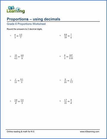 Solving Proportions Worksheet Algebra 2