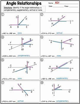 Complementary And Supplementary Angles Worksheet Pdf