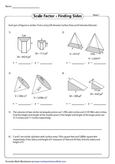 7th Grade Similar Polygons Worksheet