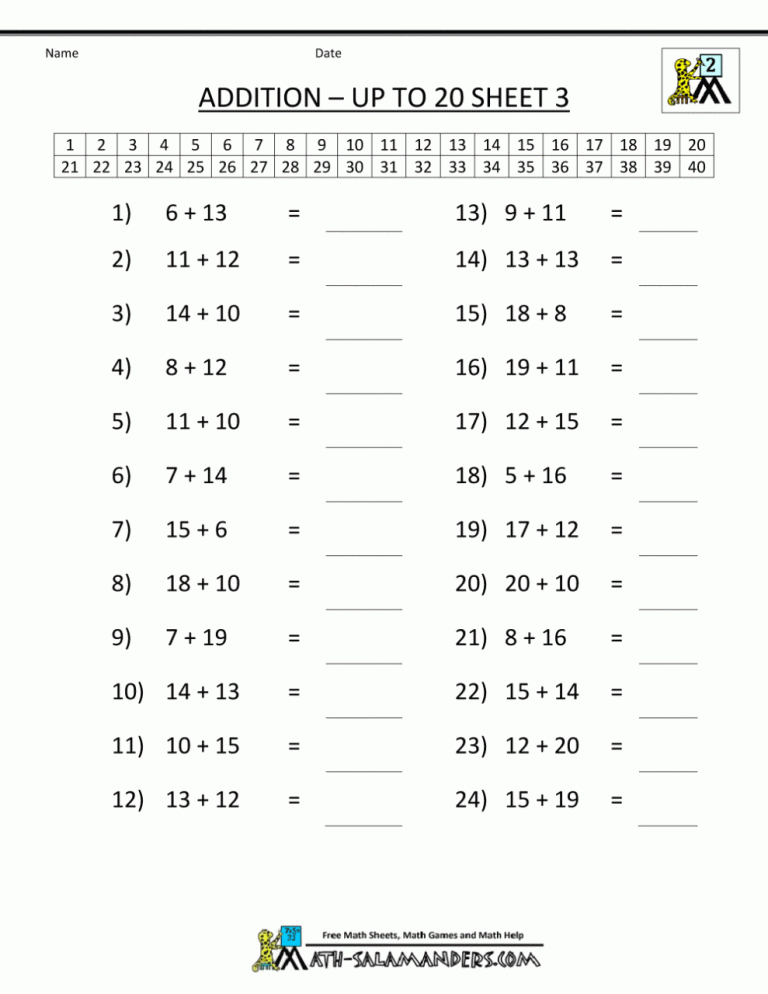 Math Facts Worksheets 2s