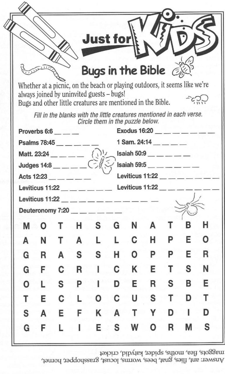 Preschool Bible Worksheets For Kids