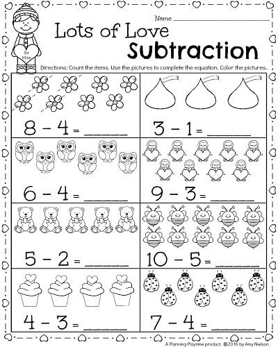 Free Printable Addition And Subtraction Worksheets For Kindergarten