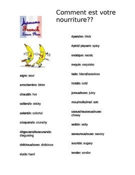 French Personality Adjectives Worksheet