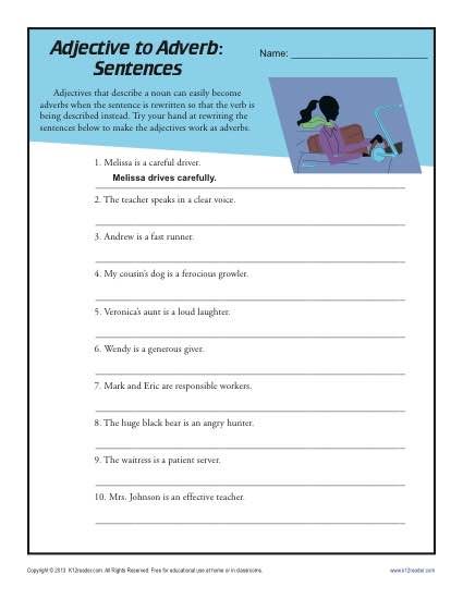 5th Grade Adverbial Phrase Worksheet