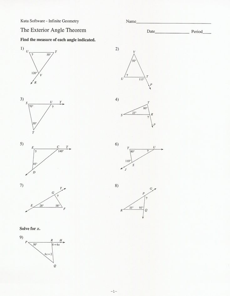 Similar Triangles Worksheet Kuta