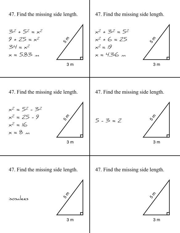 Pythagorean Theorem Worksheet Answer Key Geometry