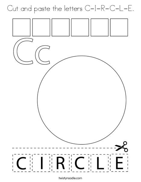 Letter C Worksheets For 3 Year Olds