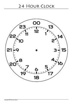 24 Hour Clock Worksheets