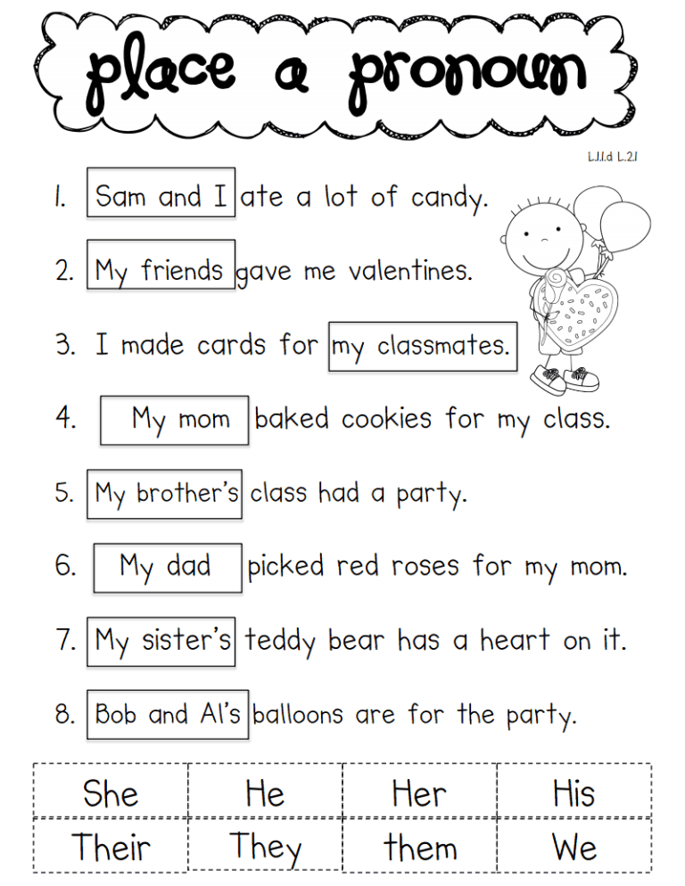First Grade Worksheets Pdf