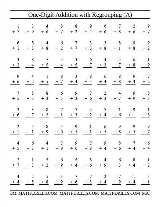 Multiplication Timed Test 100 Problems