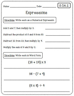 Common Core Worksheets By Grade