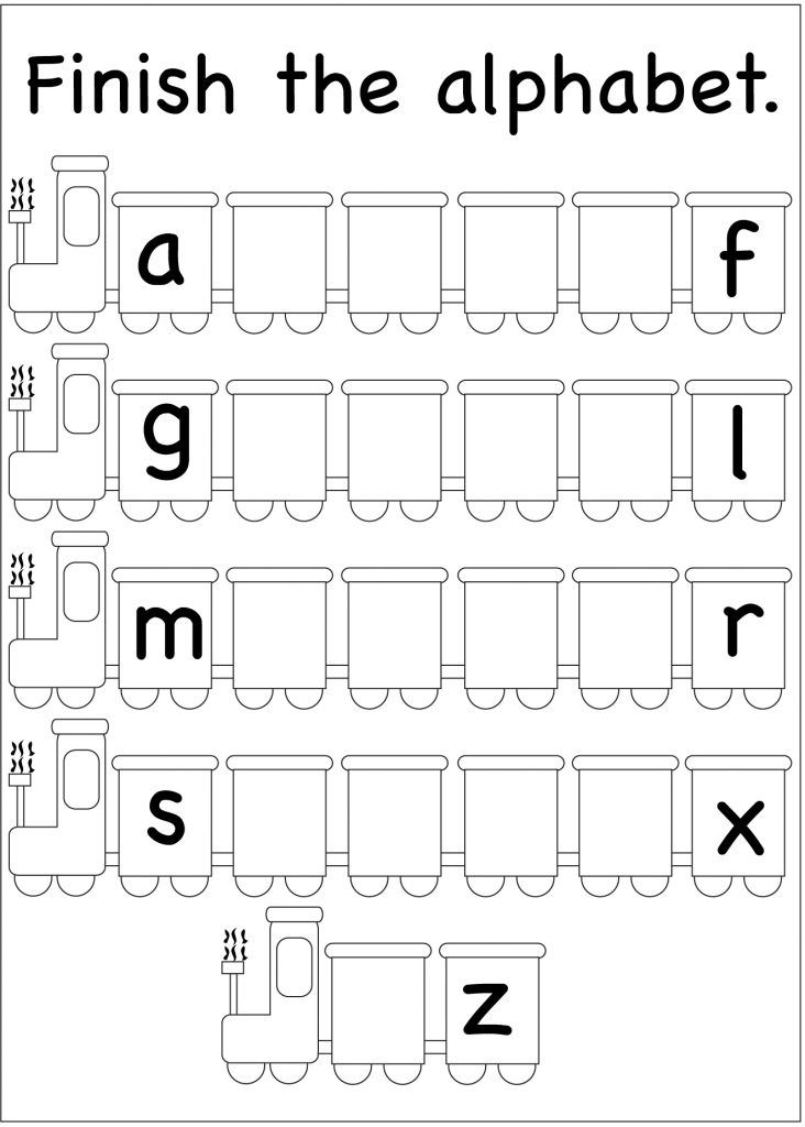 Kindergarten Alphabet Worksheets Printable