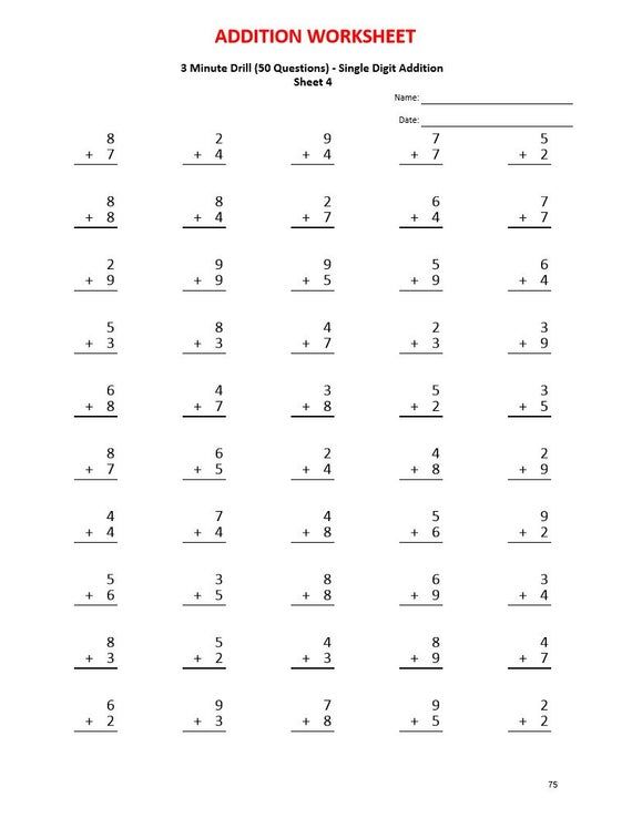 Printable 1st Grade Math Worksheets Pdf