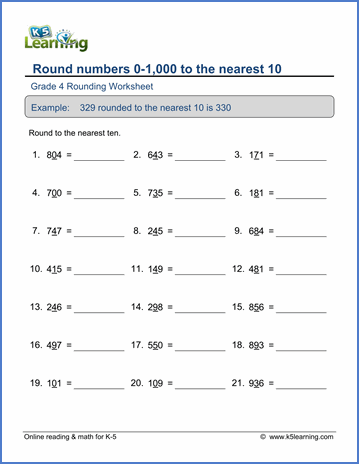 Fourth Grade Place Value Worksheets 4th Grade Pdf