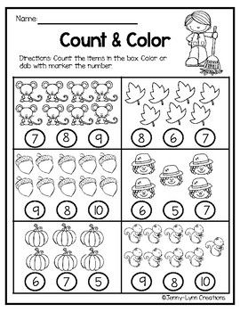 Kindergarten Math Worksheets Counting To 10