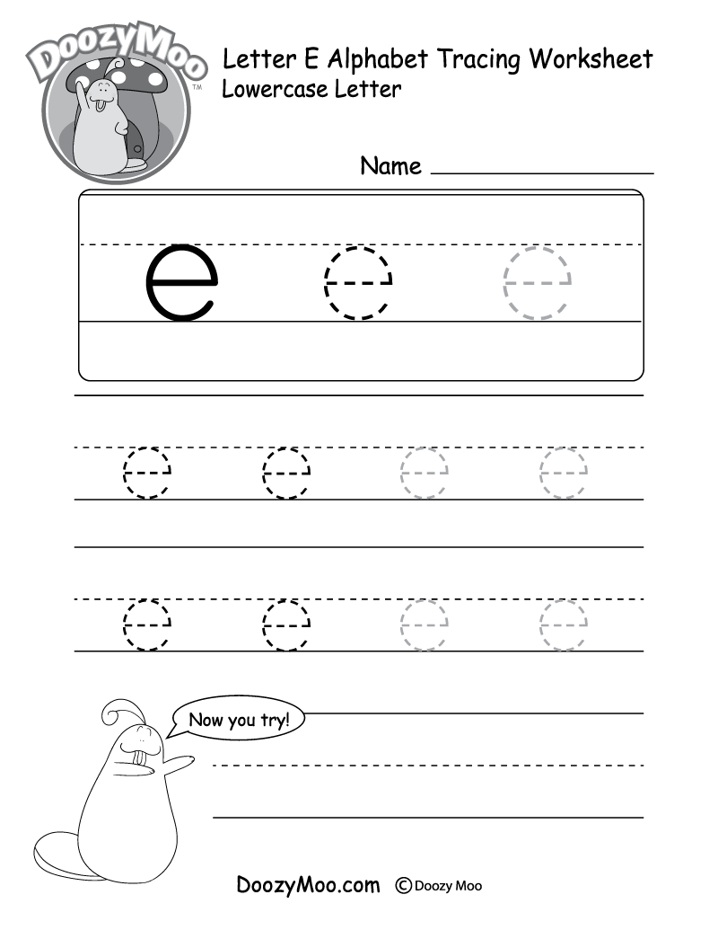 Preschool Worksheets Alphabet E