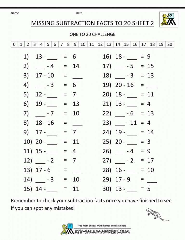 Year 2 Maths Worksheets Addition And Subtraction