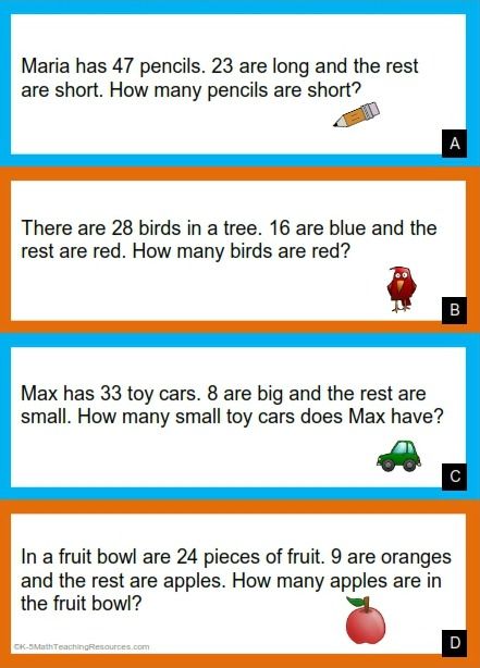 Adding And Subtracting Word Problems Worksheets Grade 2