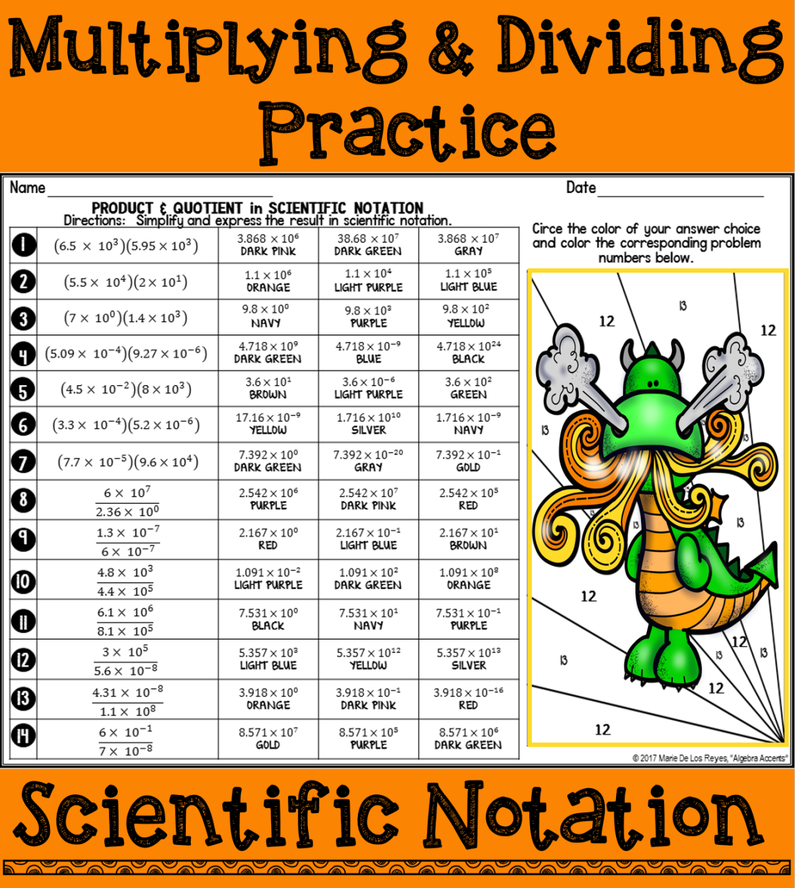 Answer Key Multiplying Polynomials Coloring Worksheet