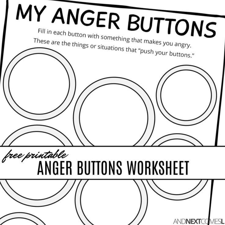 Anger Management Worksheets For Kids Pdf