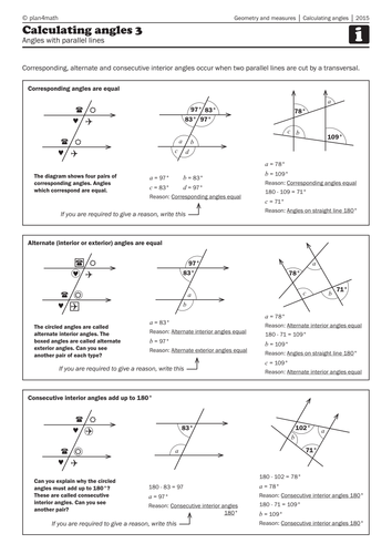 8th Grade Angles In Parallel Lines Worksheet