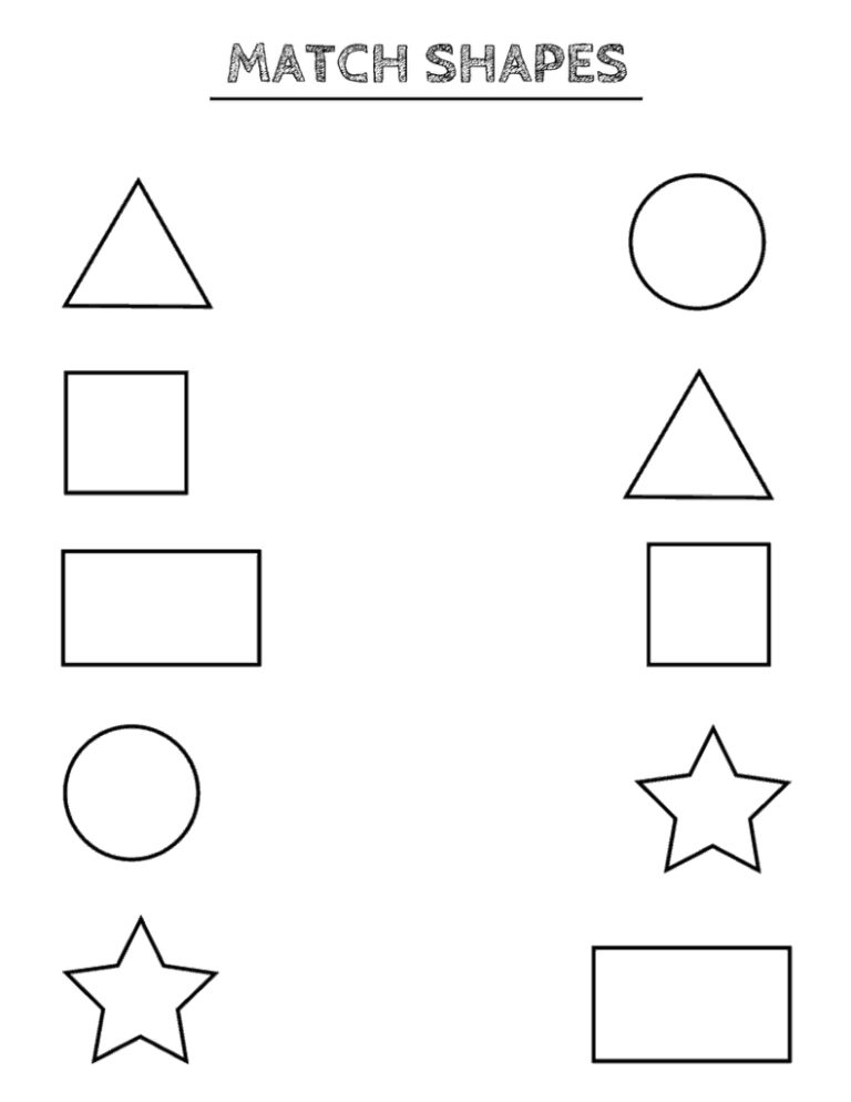 Printable Shapes Template