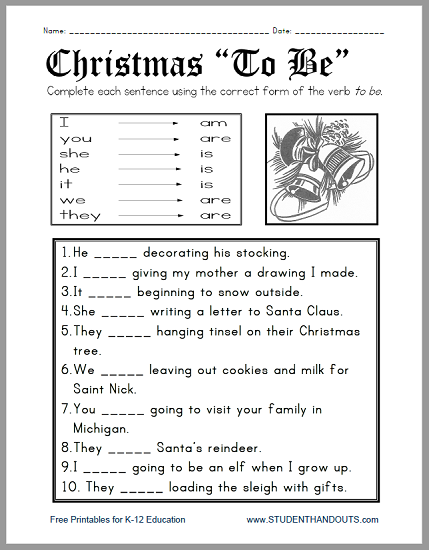 Christmas Worksheets Pdf