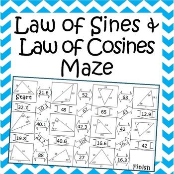 Law Of Sines And Cosines Worksheet Word Problems