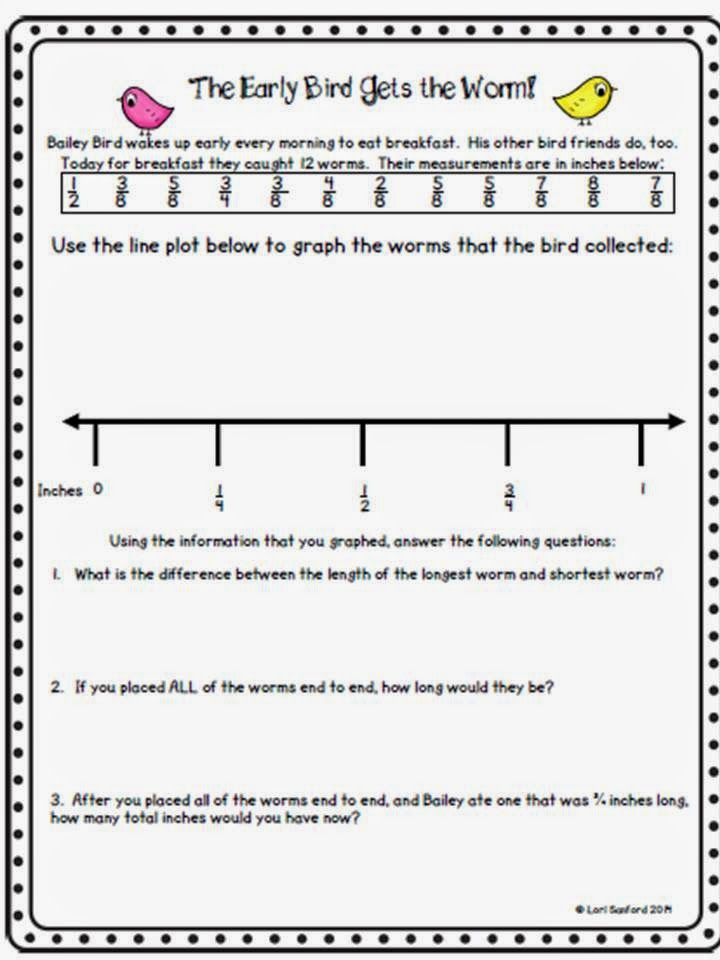 Line Plot Worksheets 6th Grade Pdf
