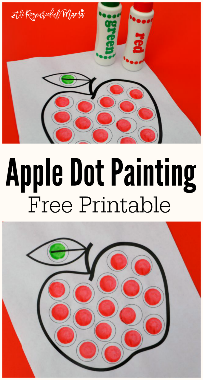 Dot Marker Printables Apple