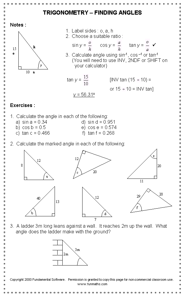 10th Grade Geometry Worksheets With Answers