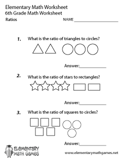 Pdf 6th Grade Math Ratios Worksheets