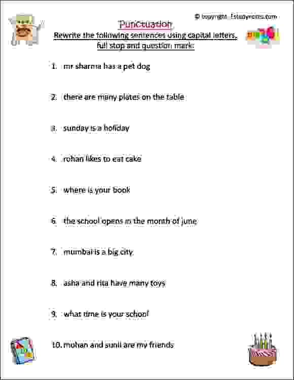 English Worksheets For Class 1 Cbse Pdf