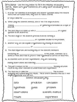 5th Grade Scientific Method Worksheet Answers