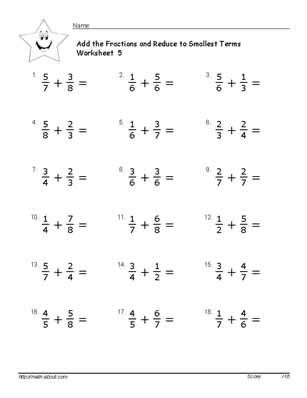 Printable Adding And Subtracting Fractions Worksheets Pdf