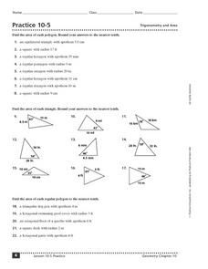 Trigonometry Worksheets Class 10