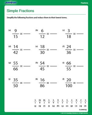 Fun 4th Grade Math Worksheets Fractions