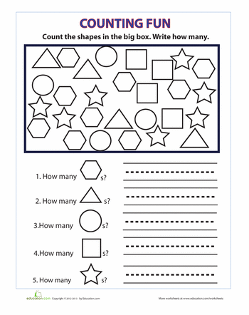 Shapes Worksheets For Kindergarten Pinterest