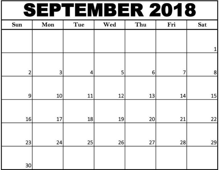 Calendar Worksheets September 2020