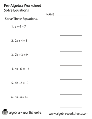 Algebra Worksheets For Special Education Students