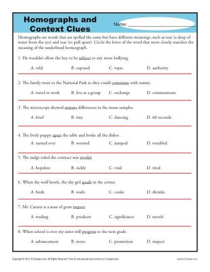 Reading Comprehension Worksheets 4th Grade Pdf