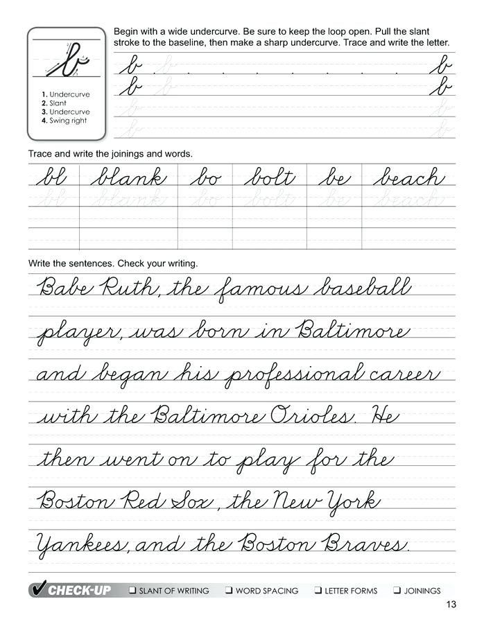 Handwriting Worksheets For Adults After Stroke