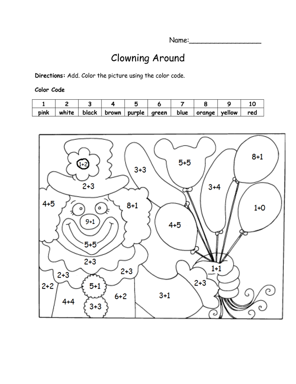 Math Coloring Worksheets 2nd Grade