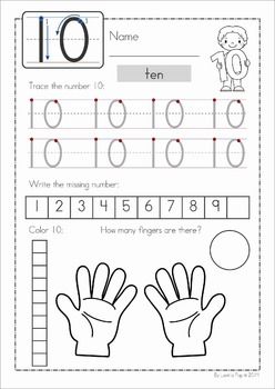 Number Preschool Worksheets Math