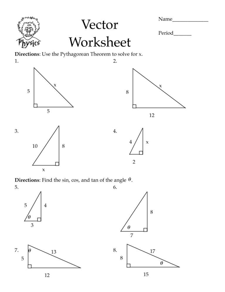 Grade 10 Trigonometric Ratios Worksheet