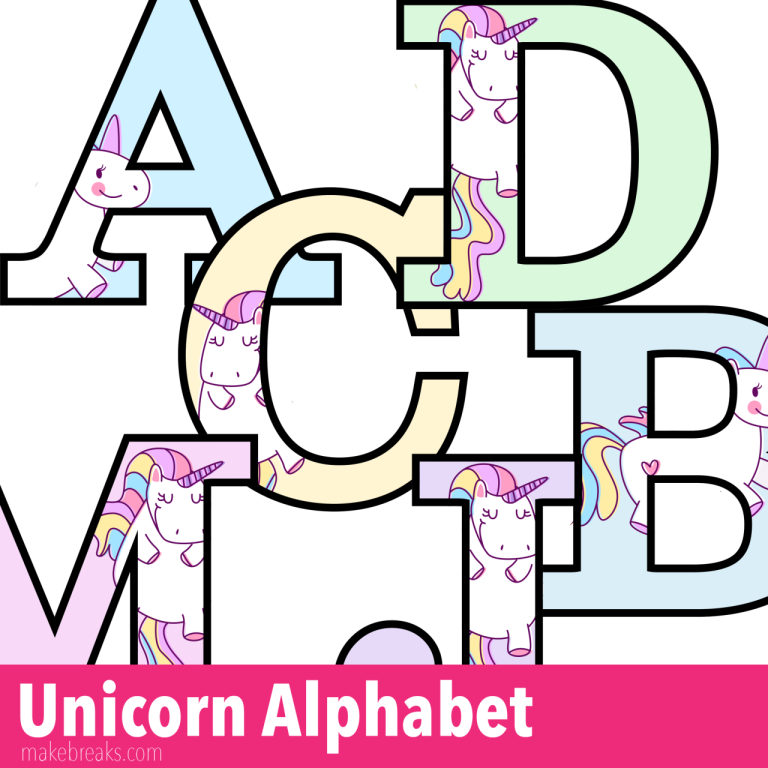 Individual Printable Alphabet Letters With Pictures