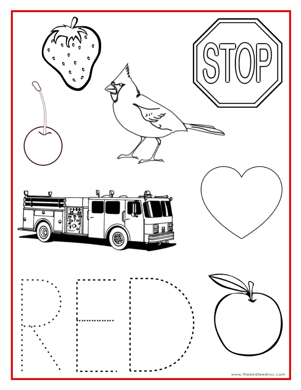 Preschool Coloring Worksheets For Toddlers
